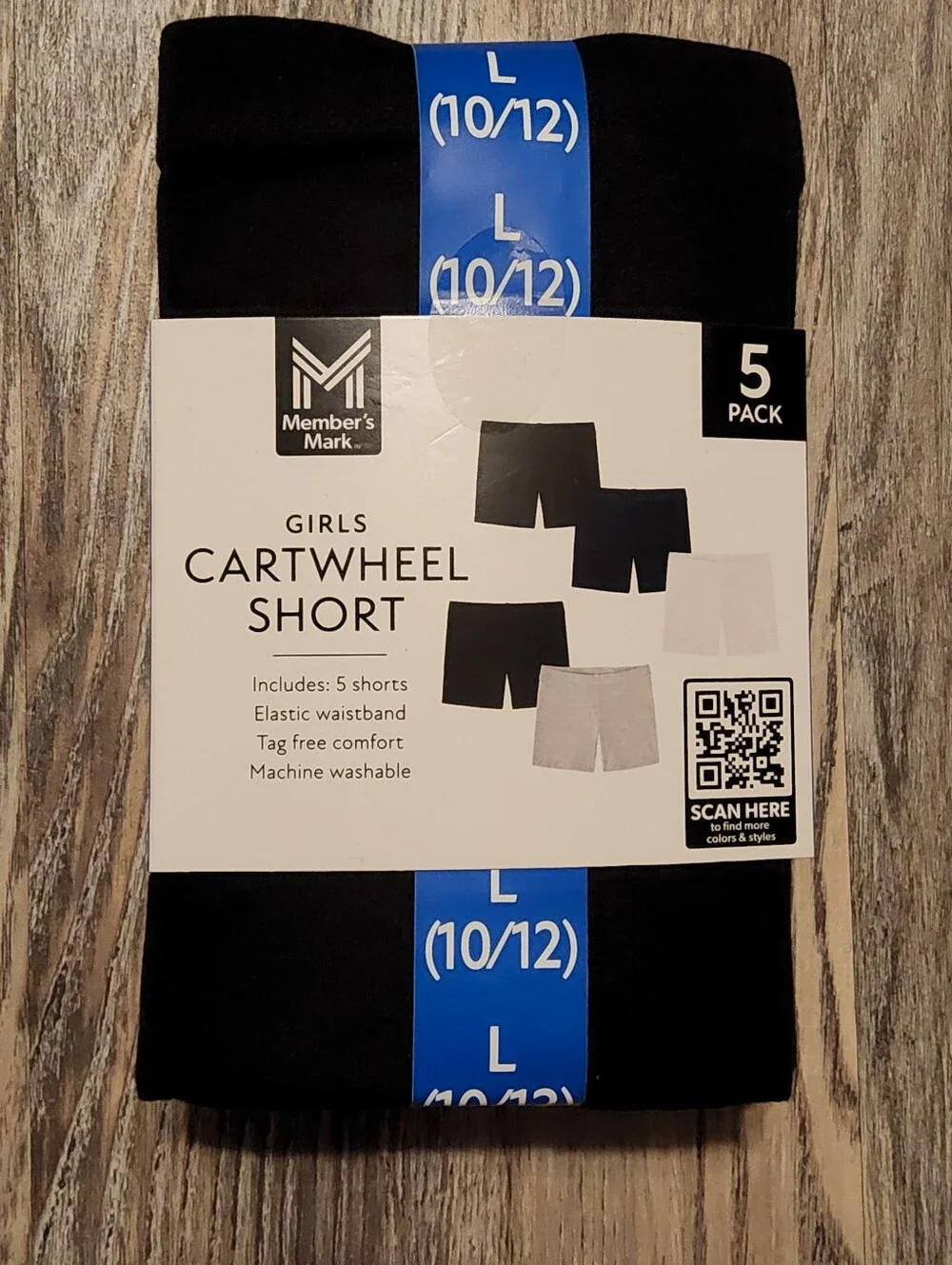 Girls Athletic Skort & Cartwheel Shorts 5 Pack